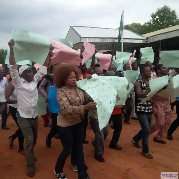 BREAKING: Alleged forgery: Pro-Ekweremadu protest rocks Enugu [PHOTO]